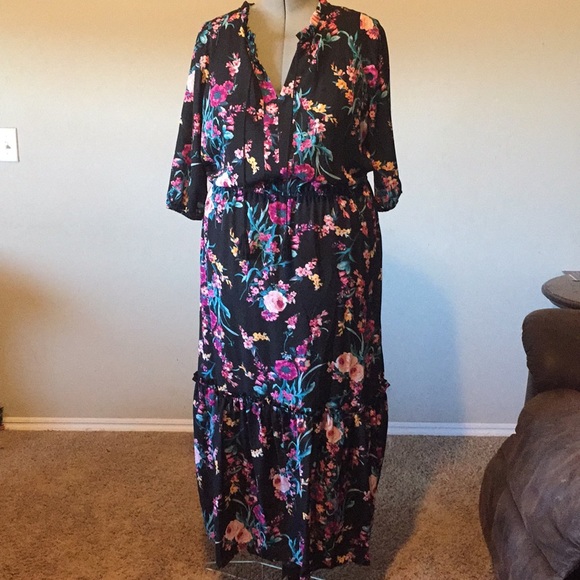 nell floral maxi dress